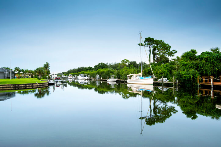 cape coral water and boating view